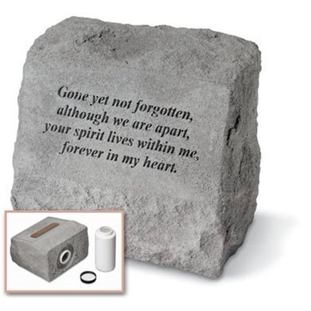 KAY BERRY INC Kay Berry- Inc. 93420 Gone Yet Not Forgotten - Headstone-Urn Memorial - 9.5 Inches x 5 Inches x 8 Inches 93420